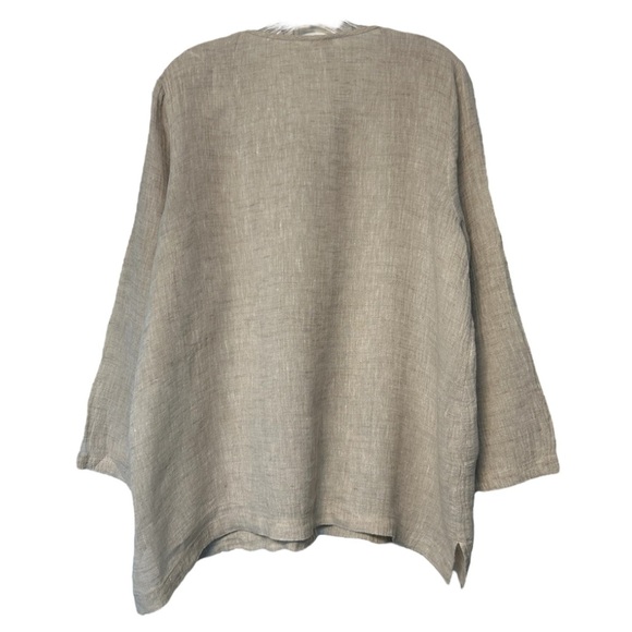 J. Jill 100% linen shirt jacket - Picture 5 of 7